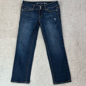 American Eagle Artist Blue Denim Jeans Size 0-2, Short